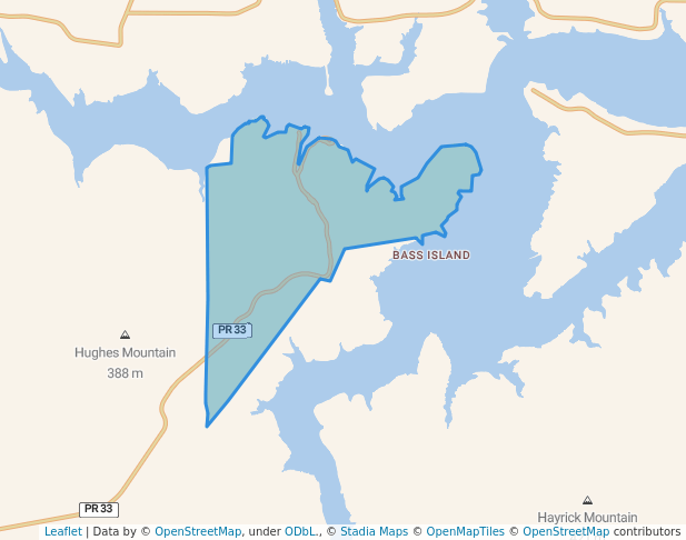 walking in Possum Kingdom State Park map in Graham