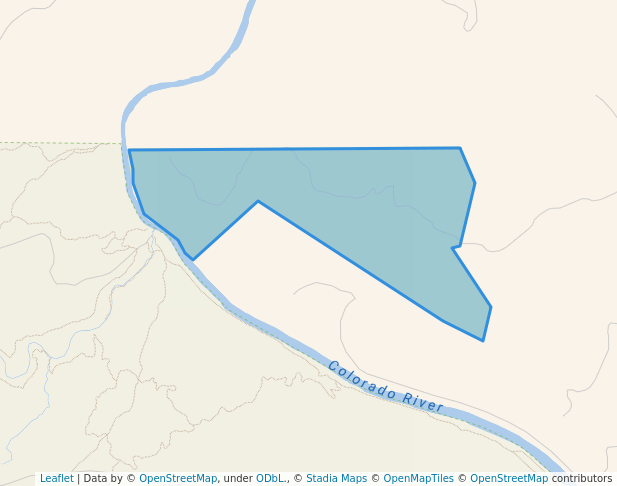 walking in Colorado Bend State Park map in Lampasas