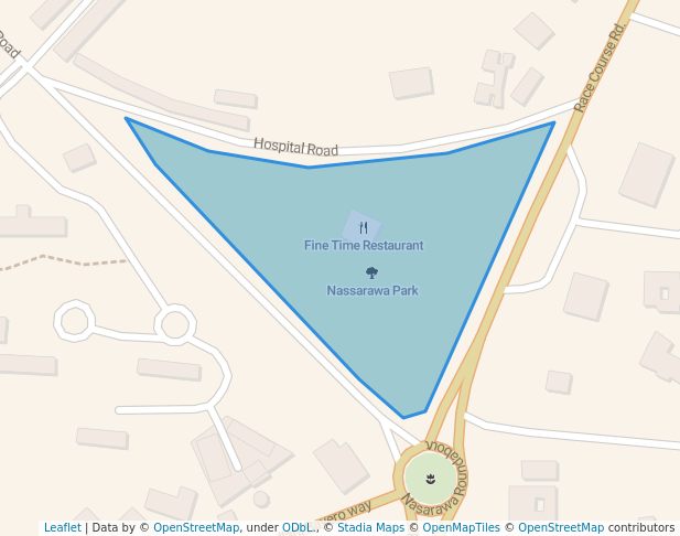 walking in Nassarawa Park map in Kano