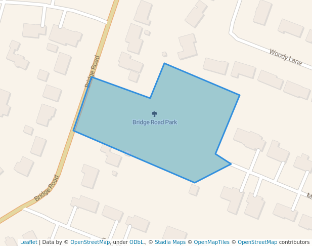 walking in Bridge Road Park map in Monona