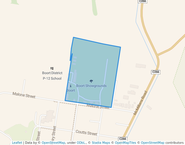 walking in Boort Showgrounds map in Boort