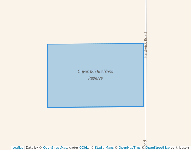 walking in Ouyen I85 Bushland Reserve map in Ouyen