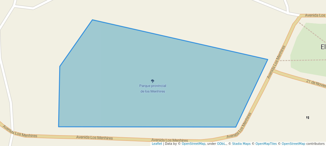 walking in Parque provincial de los Menhires map in El Mollar