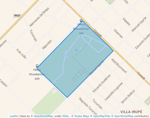 walking in Parque de la Ciudad map in Bahía Blanca