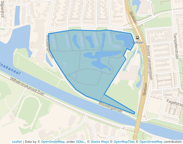 walking in Lukwelpark map in Oosterhout