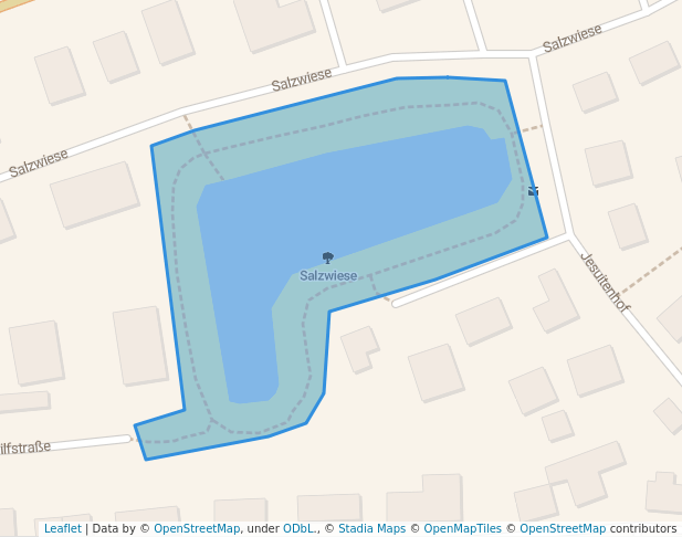 walking in Salzwiese map in Hildesheim