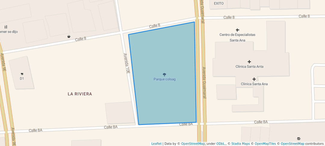 walking in Parque colsag map in Cúcuta