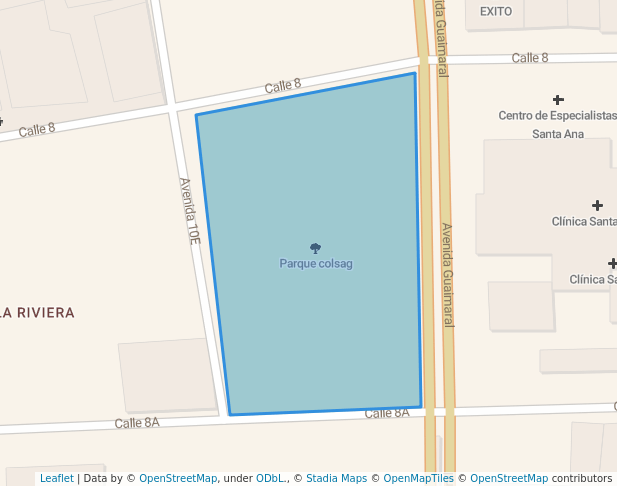 walking in Parque colsag map in Cúcuta
