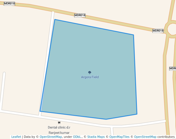 walking in Argora Field map in Ranchi