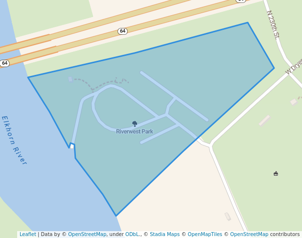 walking in Riverwest Park map in Waterloo