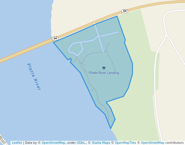 walking in Platte River Landing map in Valley