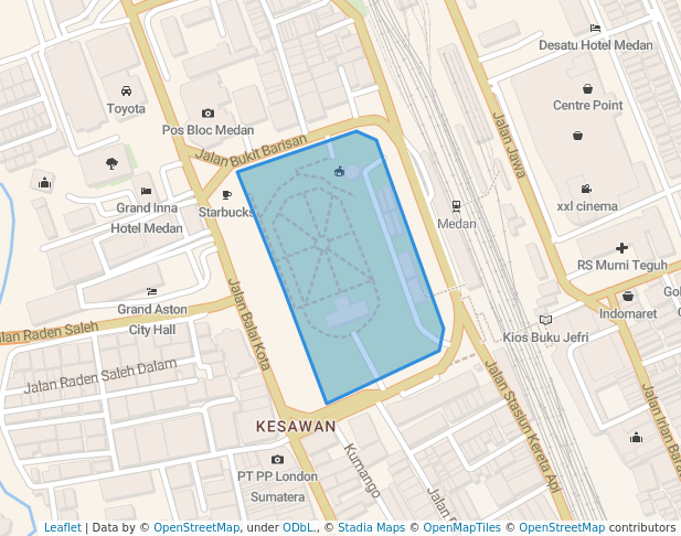 Lapangan Merdeka in Medan | Map and Routes