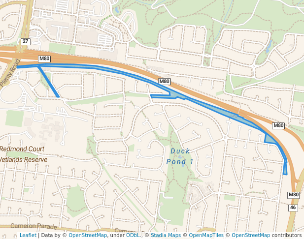Ambrose Treacy Drive Pipetrack Reserve