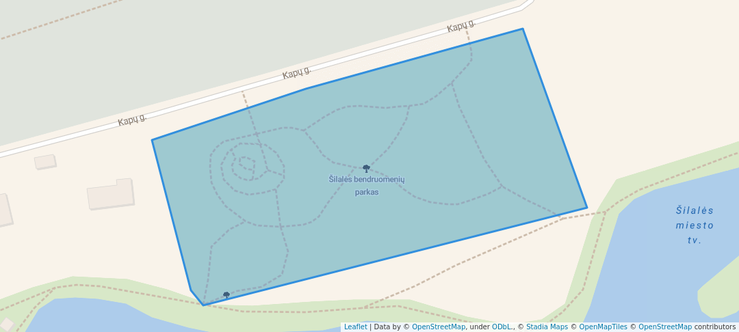 walking in Šilalės bendruomenių parkas map in Šilalė