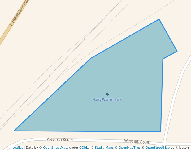 walking in Harry Worrell Park map in Saint Anthony