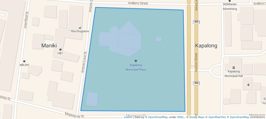 walking in Kapalong Municipal Plaza map in Kapalong