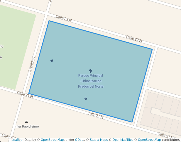 walking in Parque Principal - Urbanización Prados del Norte map in Cúcuta