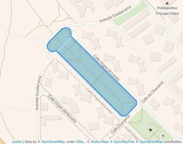 walking in Parque Valle del Arcipreste map in Majadahonda