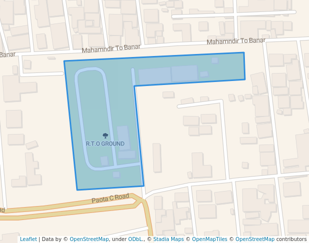 walking in R.T.O GROUND map in Jodhpur