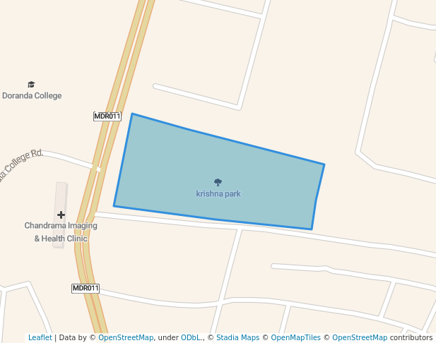 walking in krishna park map in Ranchi