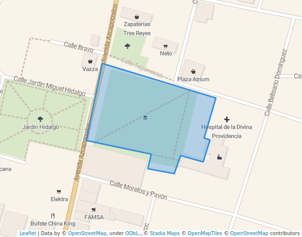 Atrio Parroquia de Azcapotzalco in Ciudad de México | Map and Routes