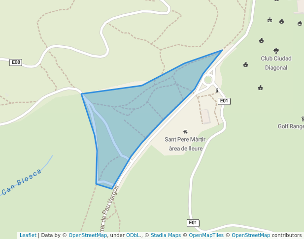 Sant Pere Màrtir. àrea de lleure