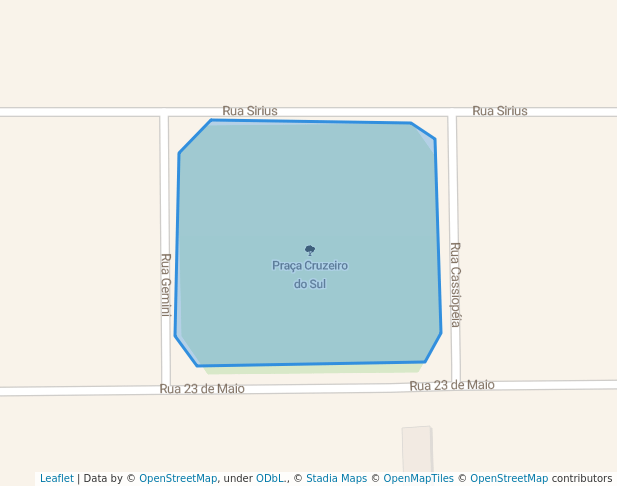 walking in Praça Cruzeiro do Sul map in São Bernardo do Campo