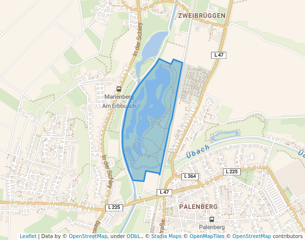 walking in Naherholungsgebiet Wurmtal map in Übach-Palenberg
