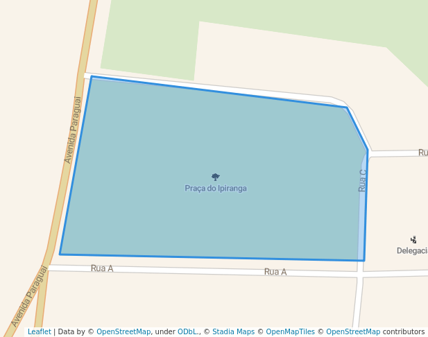 walking in Praça do Ipiranga map in Aquidabã
