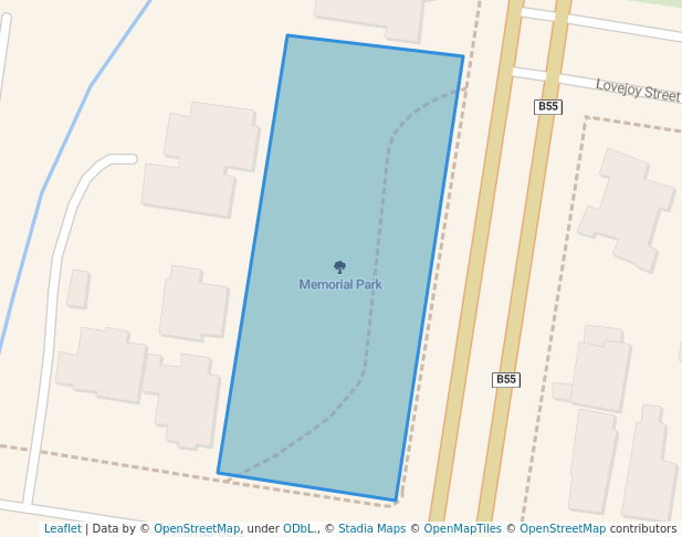 walking in Memorial Park map in Mudgee