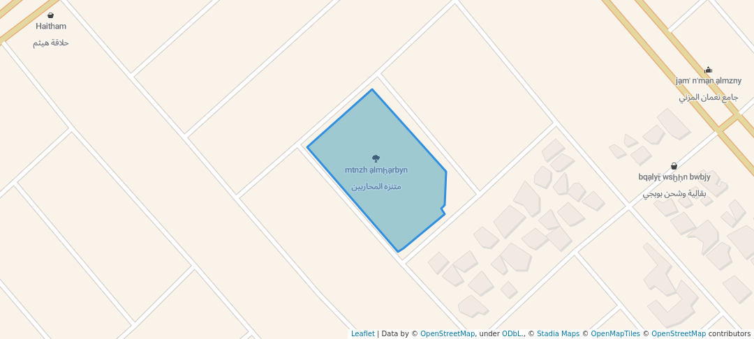 walking in متنزه المحاربين map in Mosul