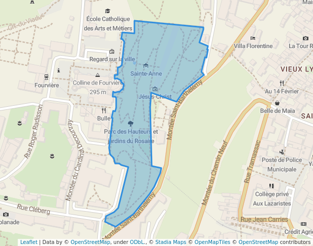 Parc des Hauteurs et jardins du Rosaire