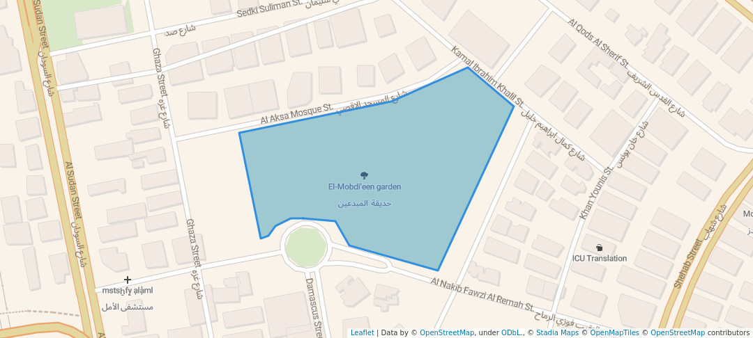 walking in Moltaqa El-Mobdi'een map in Giza