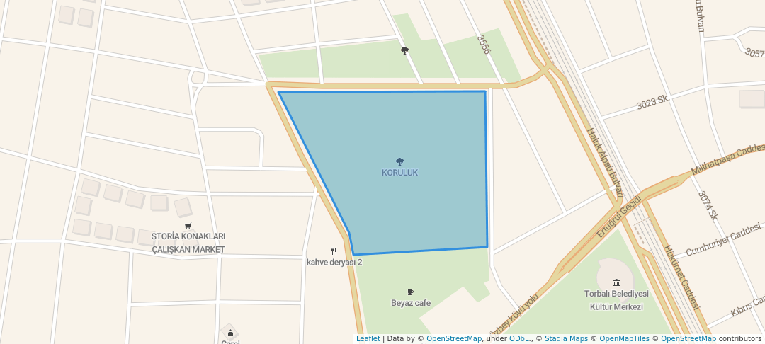 walking in KORULUK map in Torbalı