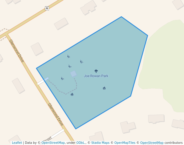 walking in Joe Rowan Park map in Embrun