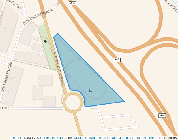 walking in Parque Andalucía map in Valdemoro