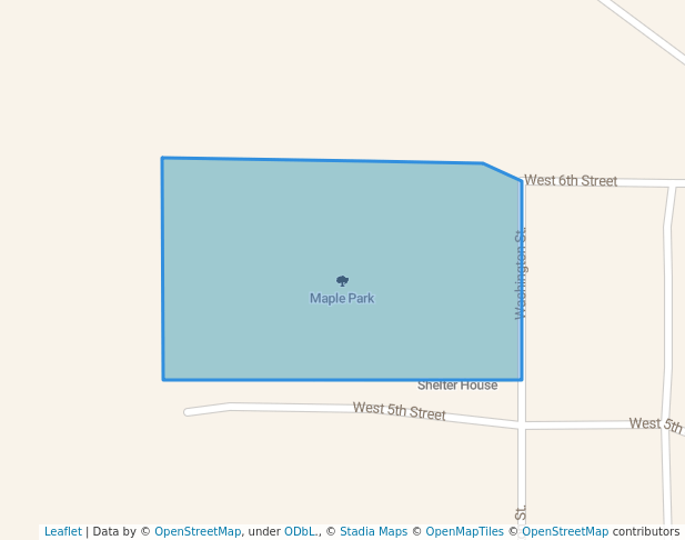 walking in Maple Park map in Carroll