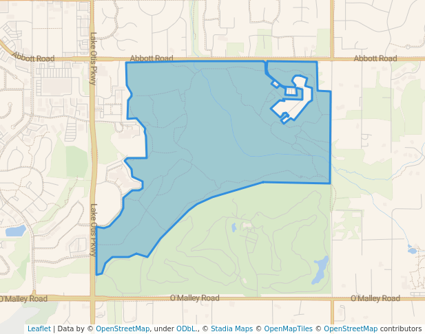 walking in Ruth Arcand Park map in Anchorage