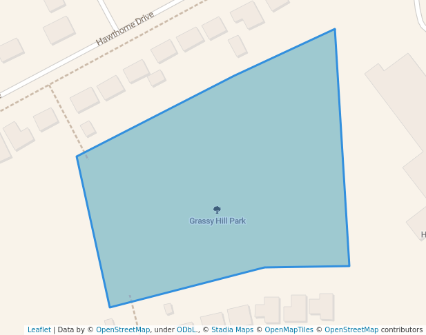 walking in Grassy Hill Park map in Greater Sudbury