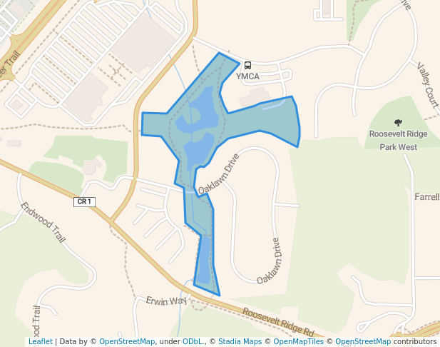 walking in Char Carlson Park map in Northfield