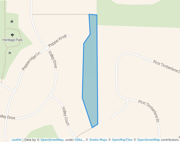 walking in Roosevelt Ridge Park East map in Northfield