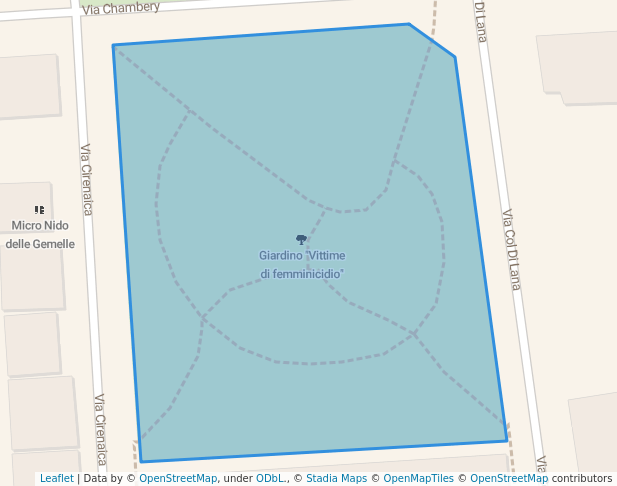 Giardino "Vittime di femminicidio"