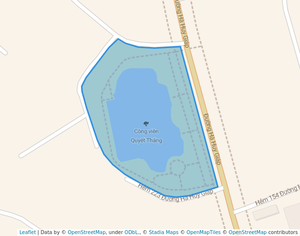 walking in Công viên Quyết Thắng map in thành phố Biên Hòa