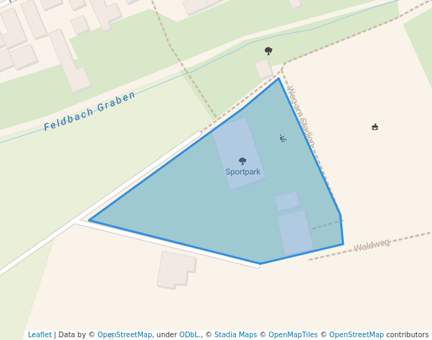 walking in Sportpark map in Hatzenbühl