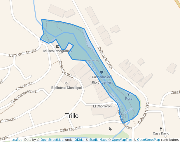 Cascadas del Río Cifuentes in Trillo | Map and Routes