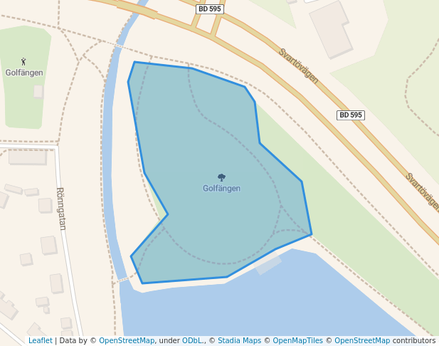 walking in Golfängen map in Luleå