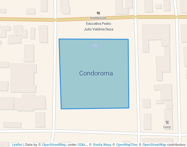 walking in Plaza de Condoroma map in Condoroma