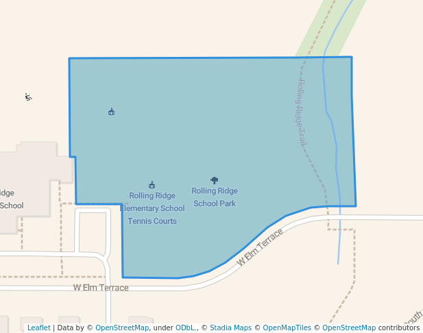 Rolling Ridge School Park in Olathe | Map and Routes