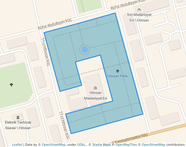 walking in Hövsan Parkı map in Hovsan