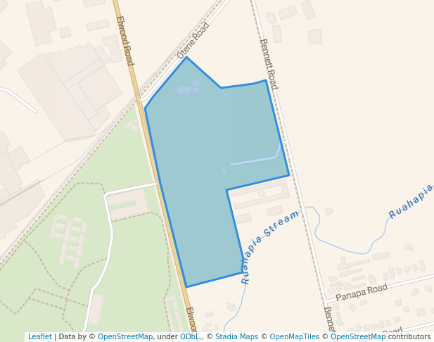 walking in Elwood Park map in Waipatu